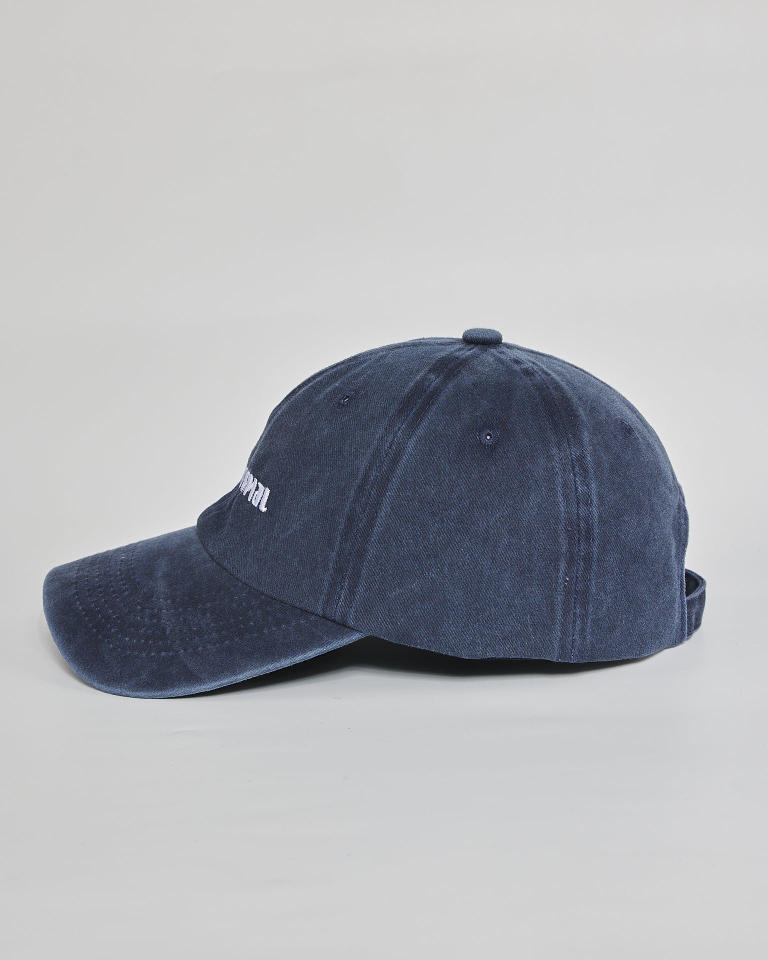 F**k Normal navy washed cap - angled view