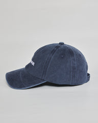 F**k Normal navy washed cap - angled view