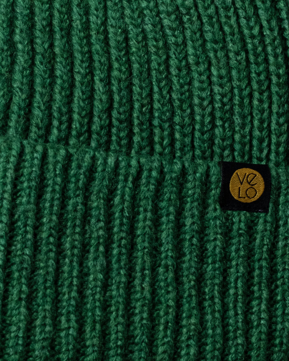 Close view of Forest Green Lux Beanie