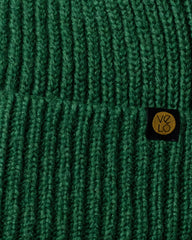 Close view of Forest Green Lux Beanie
