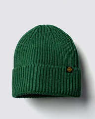 Forest Green Lux Beanie on a light gray background