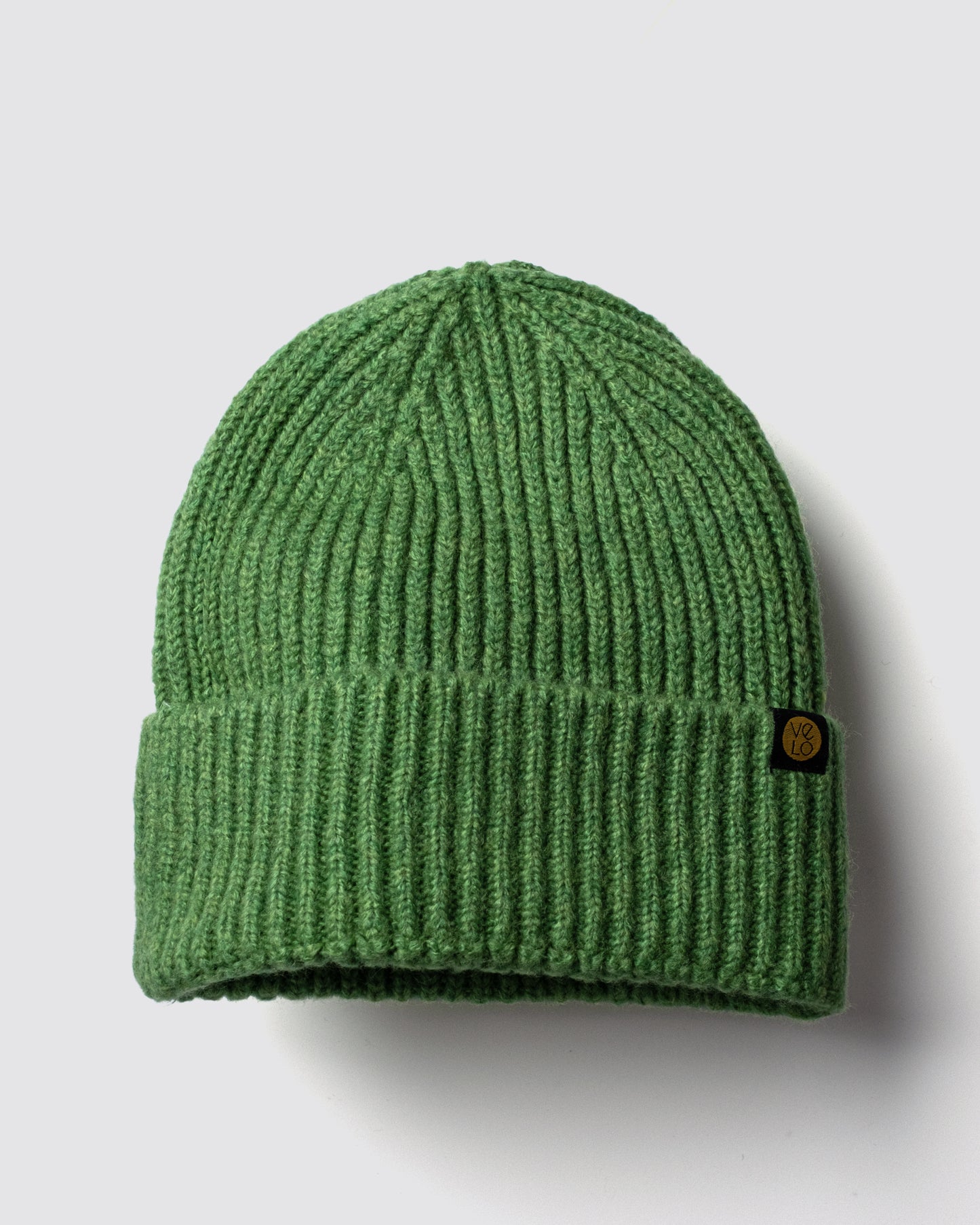 Fresh Green Lux Beanie on a light gray background