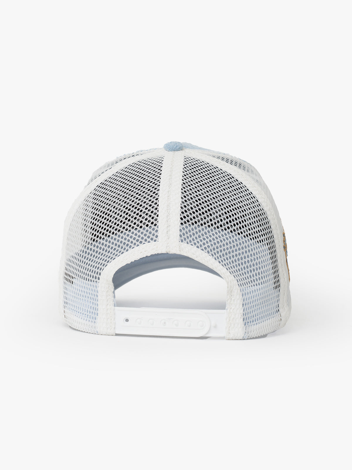 Back view of Gagarin Blue Trucker Hat