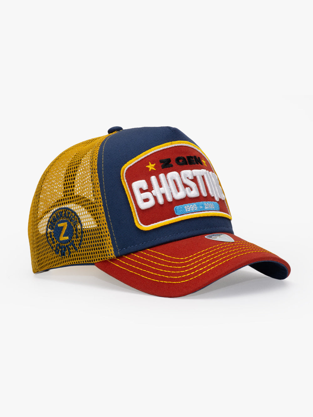 Side view of Ghosting Navy Blue Trucker Hat