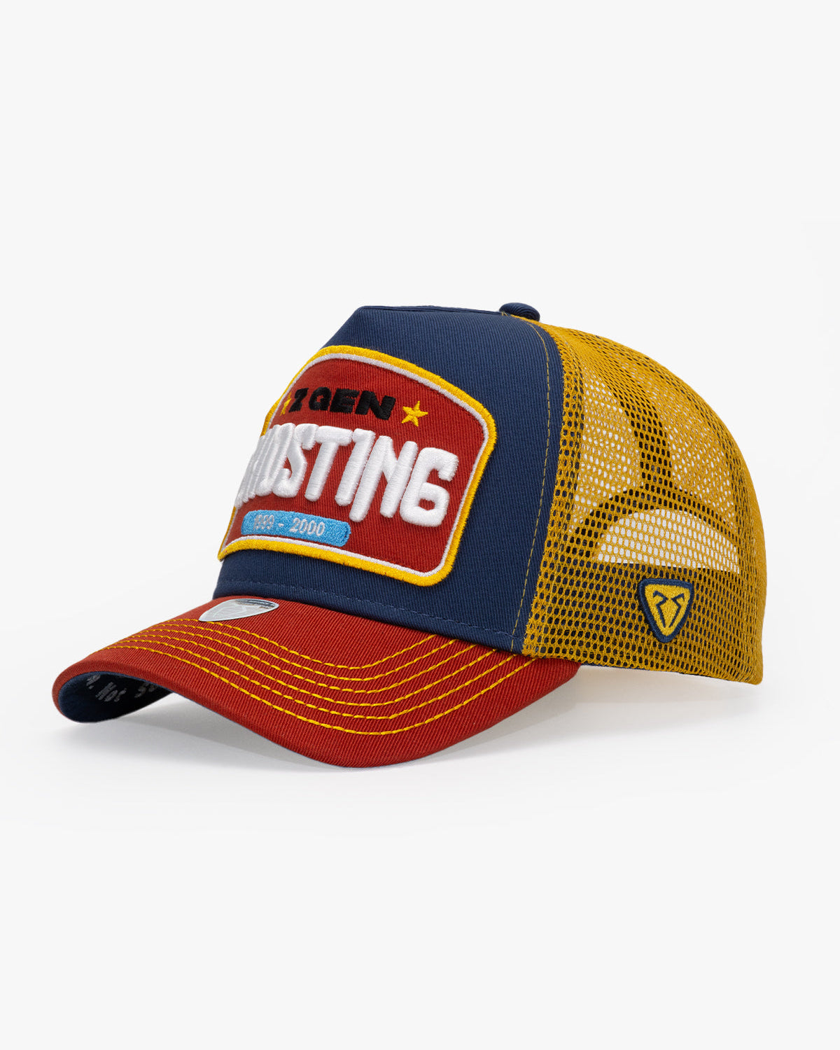 Side view of Ghosting Navy Blue Trucker Hat