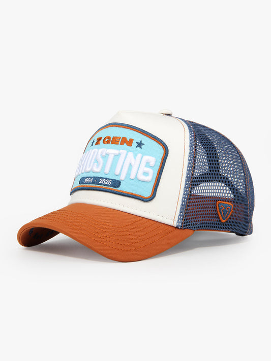 Side view of Ghosting White Trucker Hat