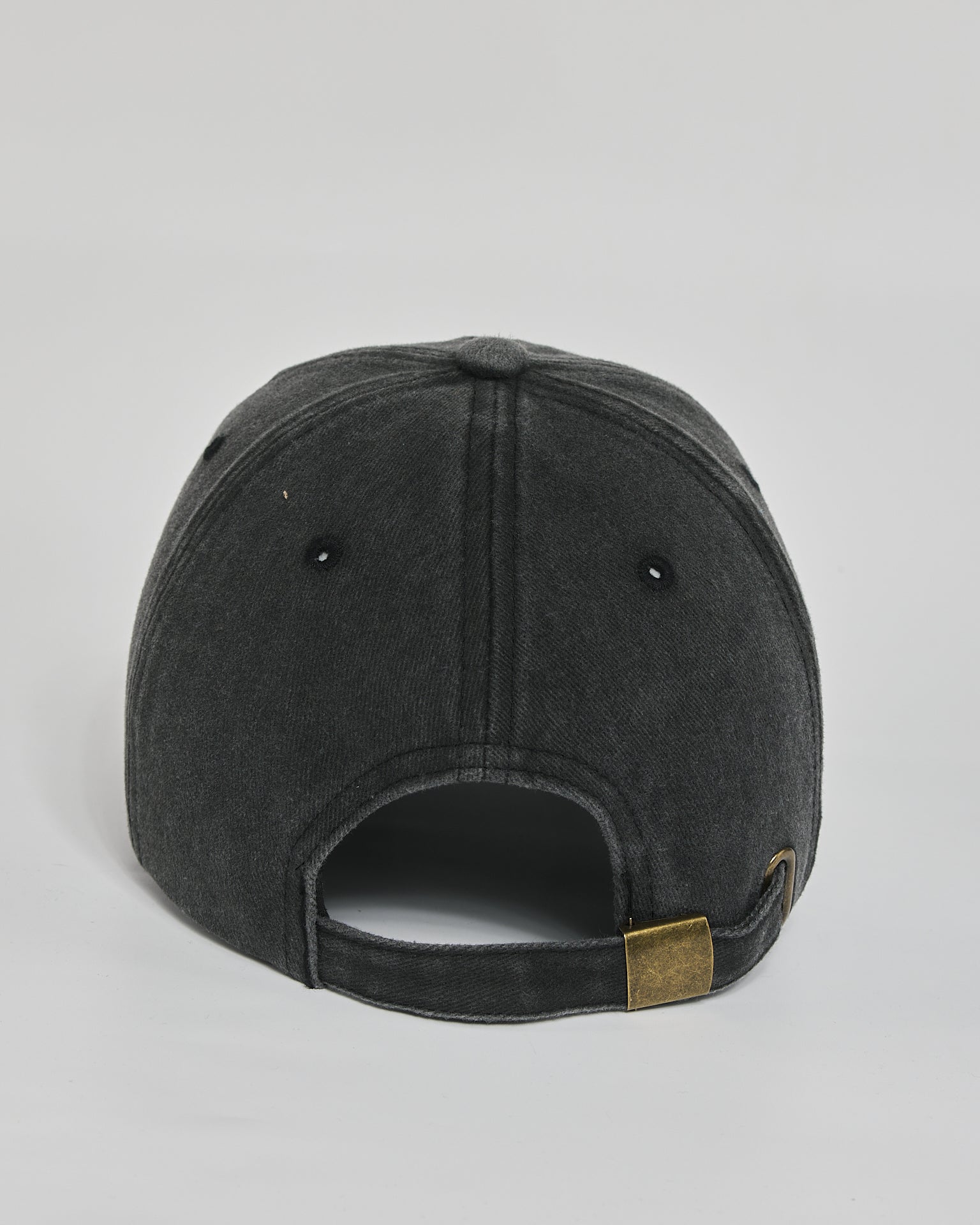 Good Things Coming black washed cap - back view