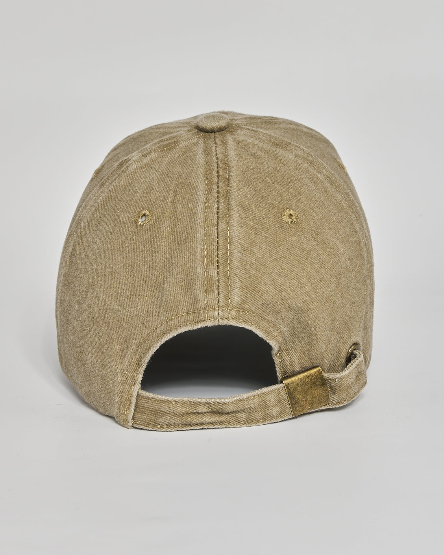 Good Things Coming khaki washed cap - back view