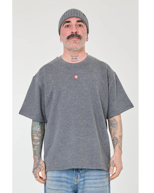 front view of Love Pixel Gray Tee