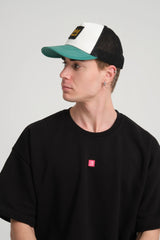 Green Trucker Cap With Free Patch