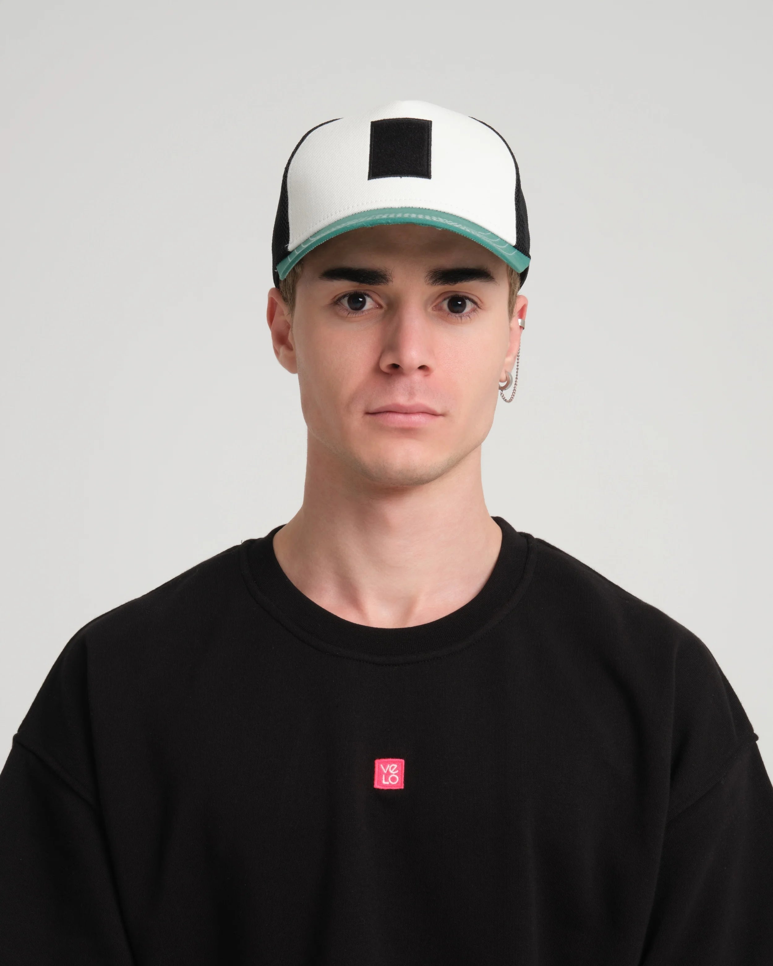 Green Trucker Cap With Free Patch