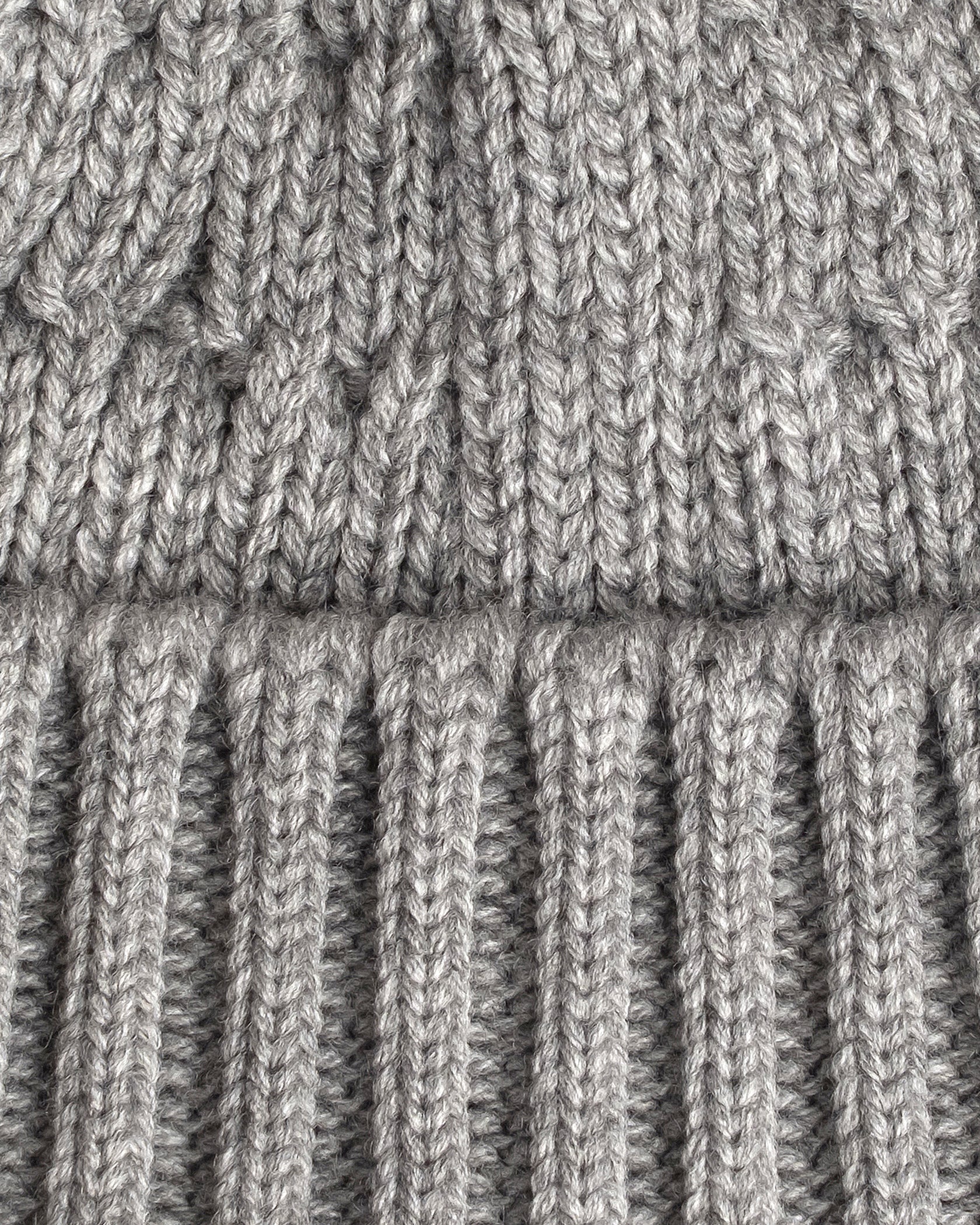 close look of grey fisherman beanie 