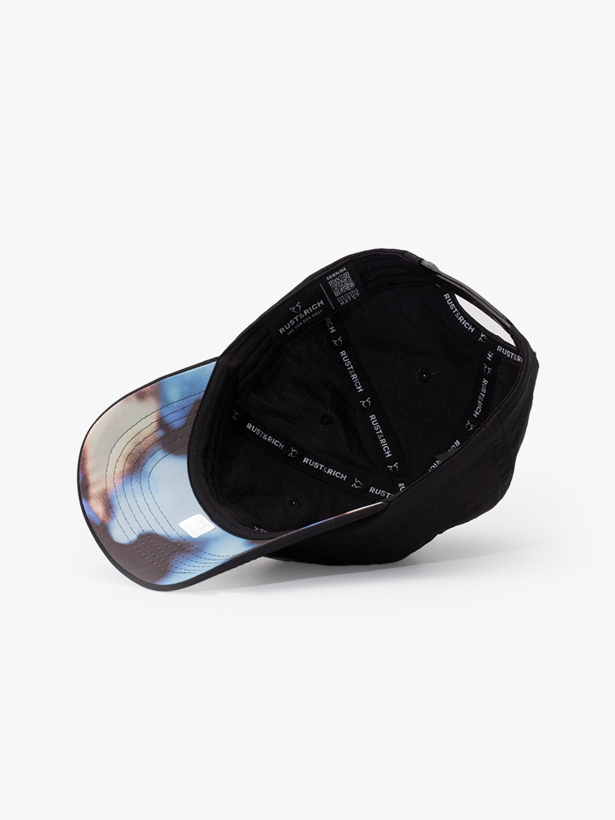 Gym Black Baseball Cap on a white background