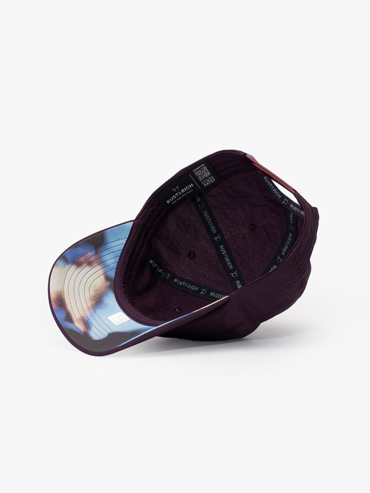 Gym Purple Baseball Cap on a white background