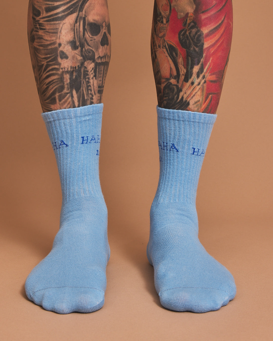 Hahaha No Light Blue Socks