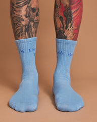 Hahaha No Light Blue Socks