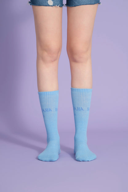 Hahaha No Light Blue Socks