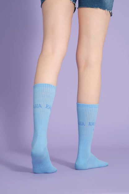 Hahaha No Light Blue Socks
