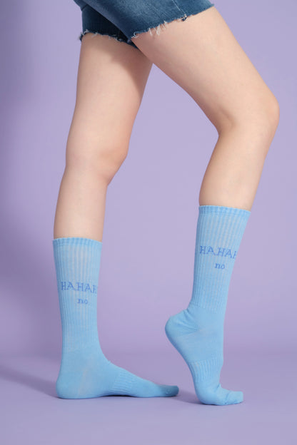 Hahaha No Light Blue Socks