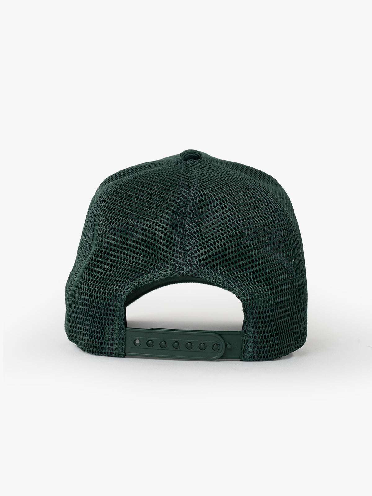 Back view of Hard Rich Green Trucker Hat