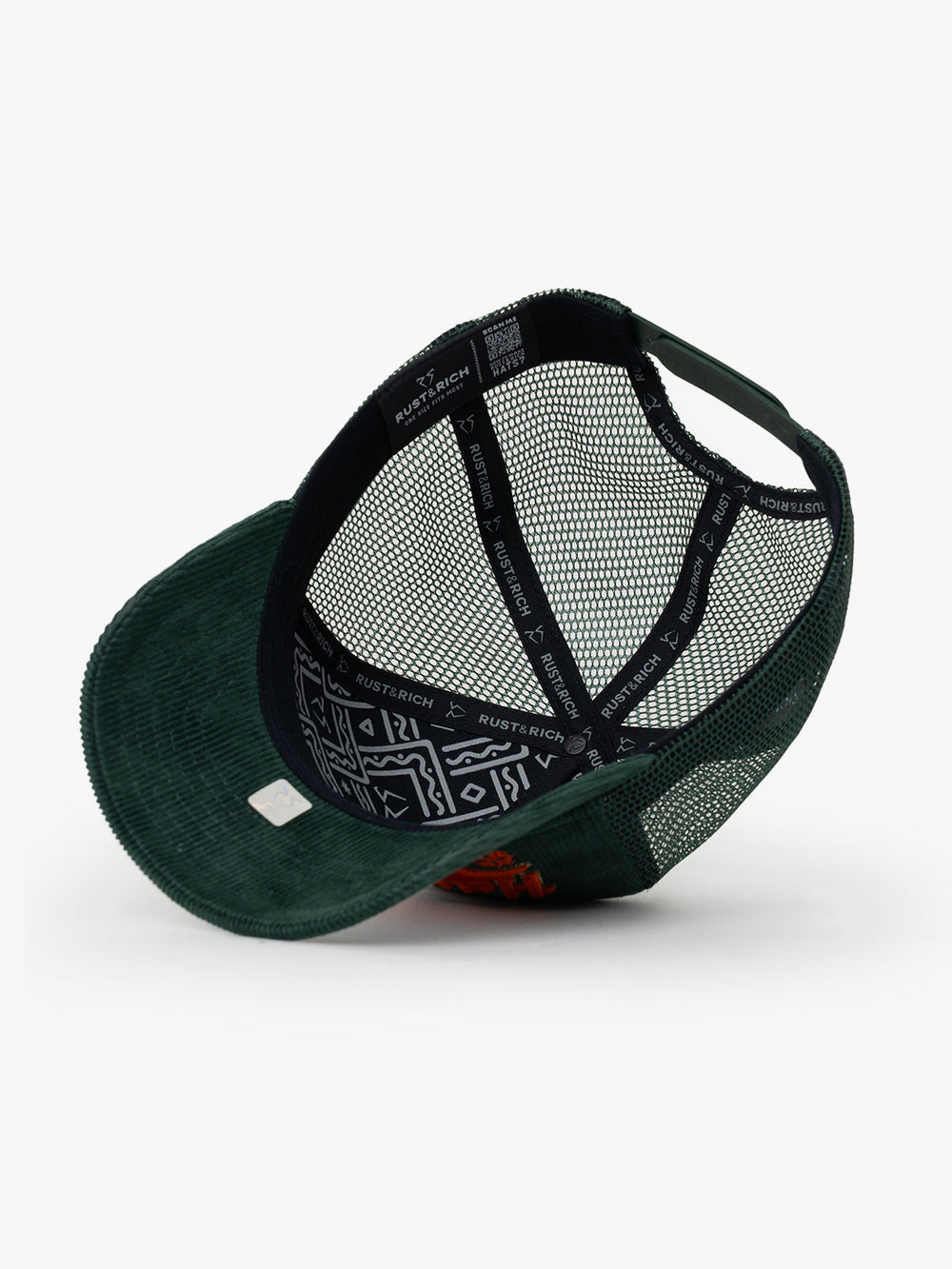 Hard Rich Green Trucker Hat on a white background