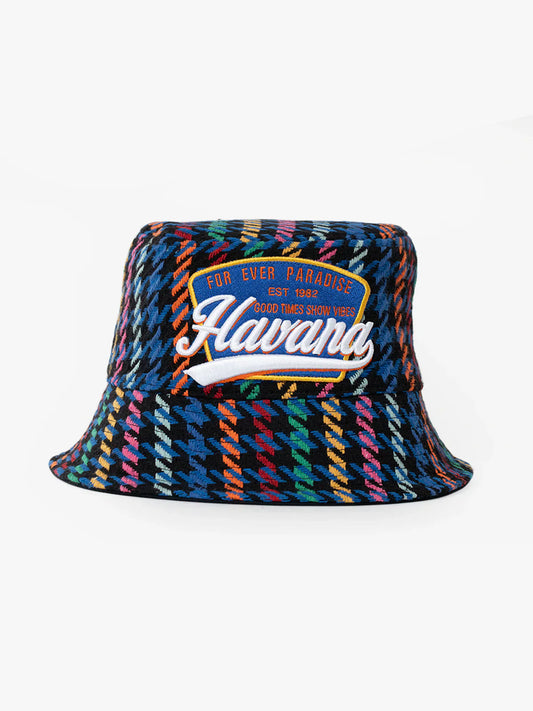 Frotn view of Havana Indigo Bucket Hat