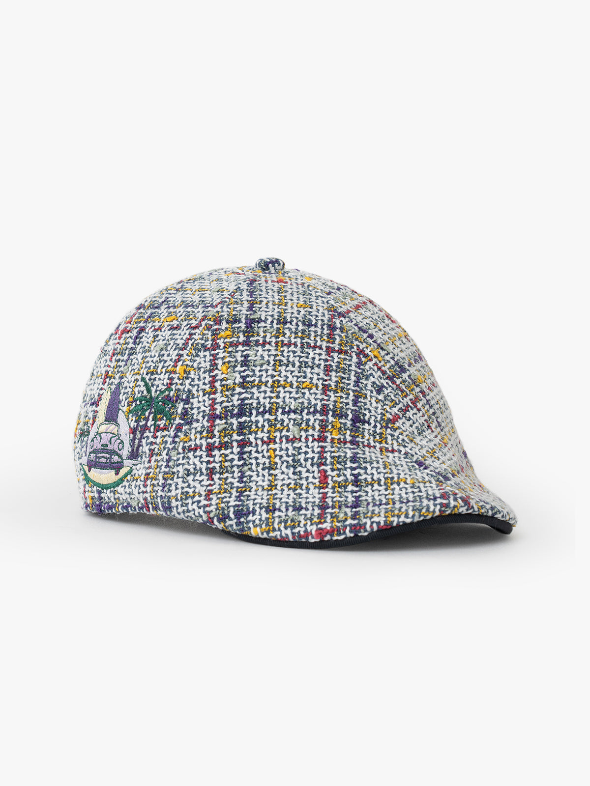 Side view of Havana White Casket Hat