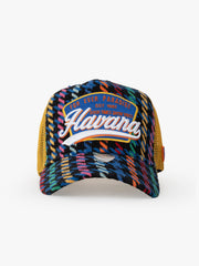 Front view of Havana Yellow Trucker Hat