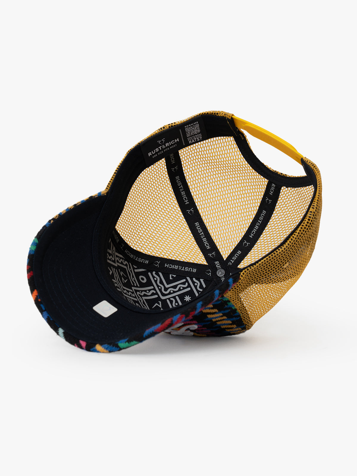 Havana Yellow Trucker Hat on a white background