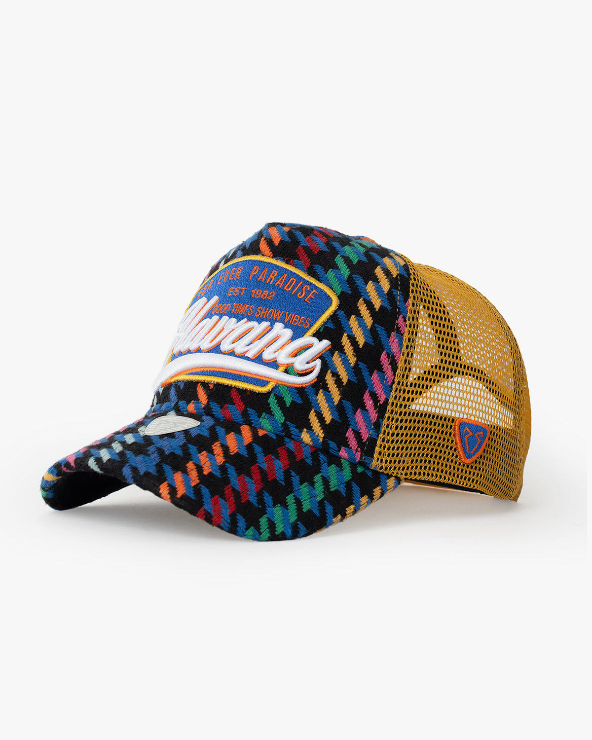 Side view of Havana Yellow Trucker Hat