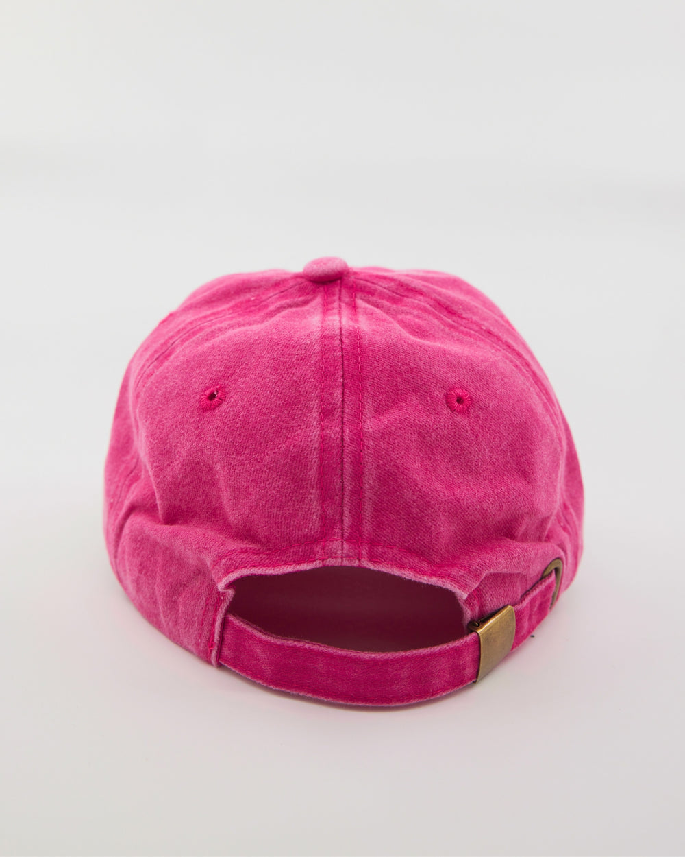 back view of Shoreditch Hot Pink Washed Cap