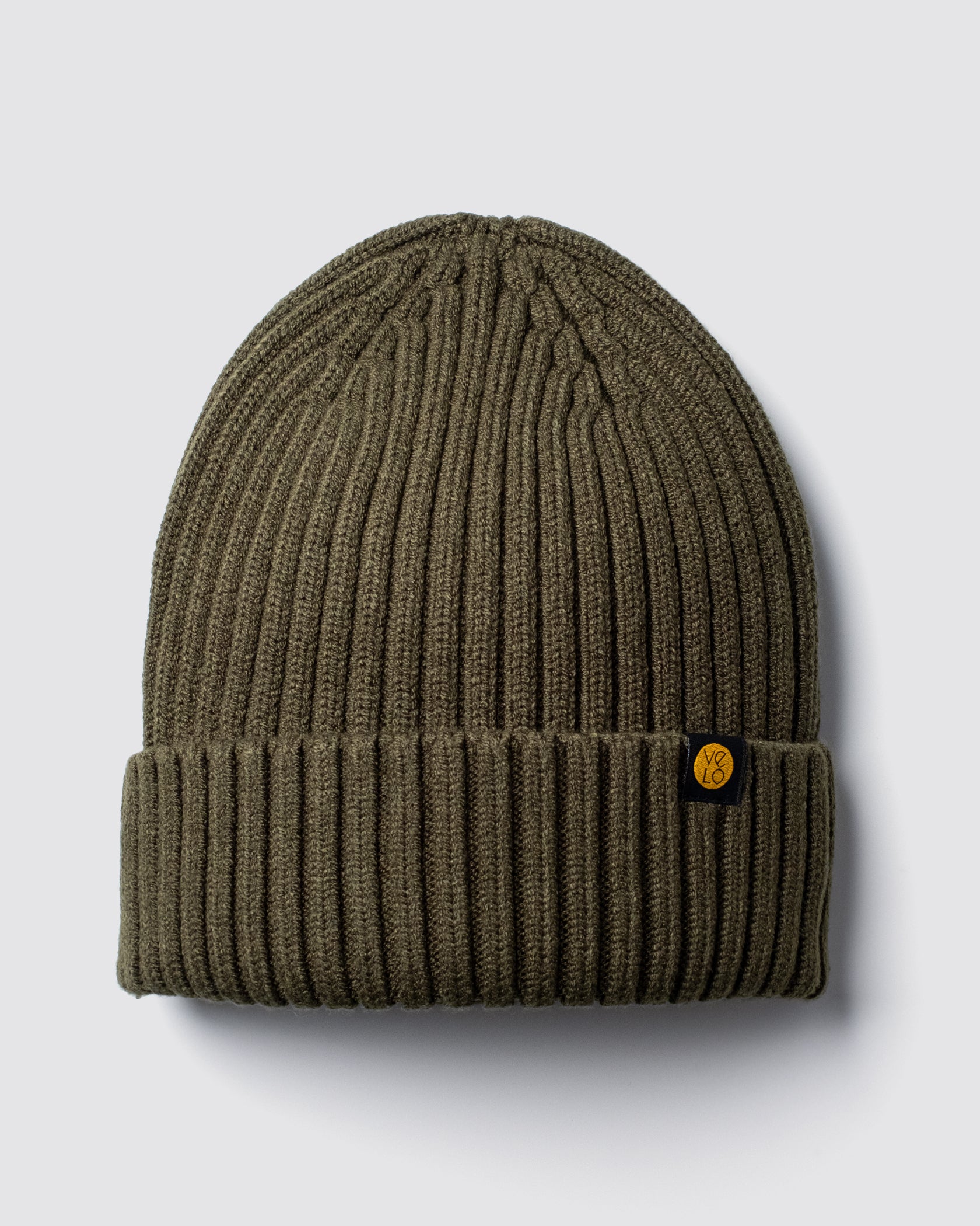 Front view of Khaki Classic Beanie