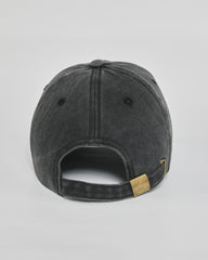 Let Me Overthink First black washed cap - back view