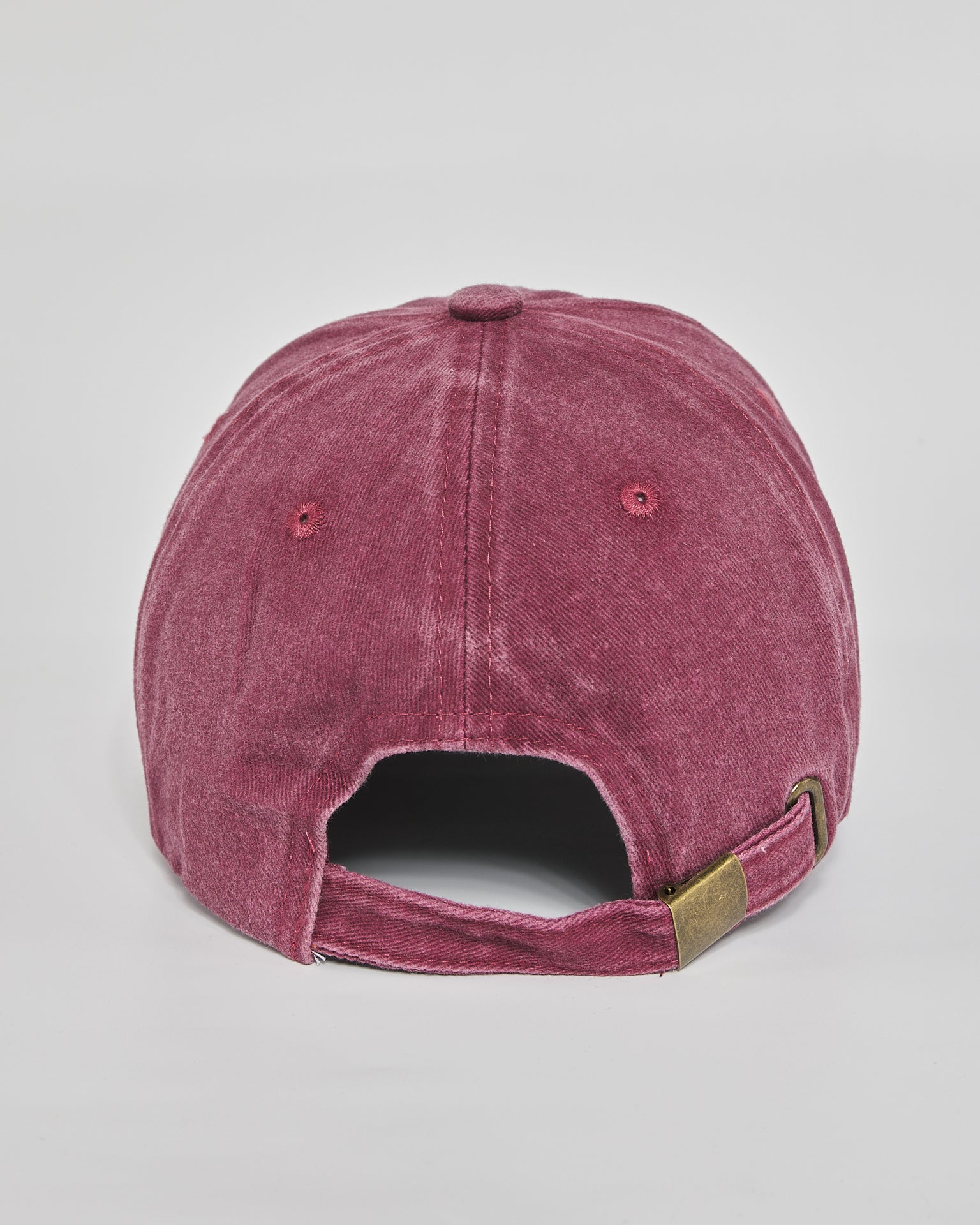 Let Me Overthink First burgundy washed cap - back view