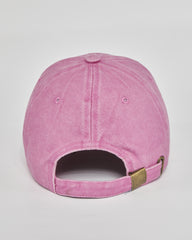Let Me Overthink First pink washed cap - angled view