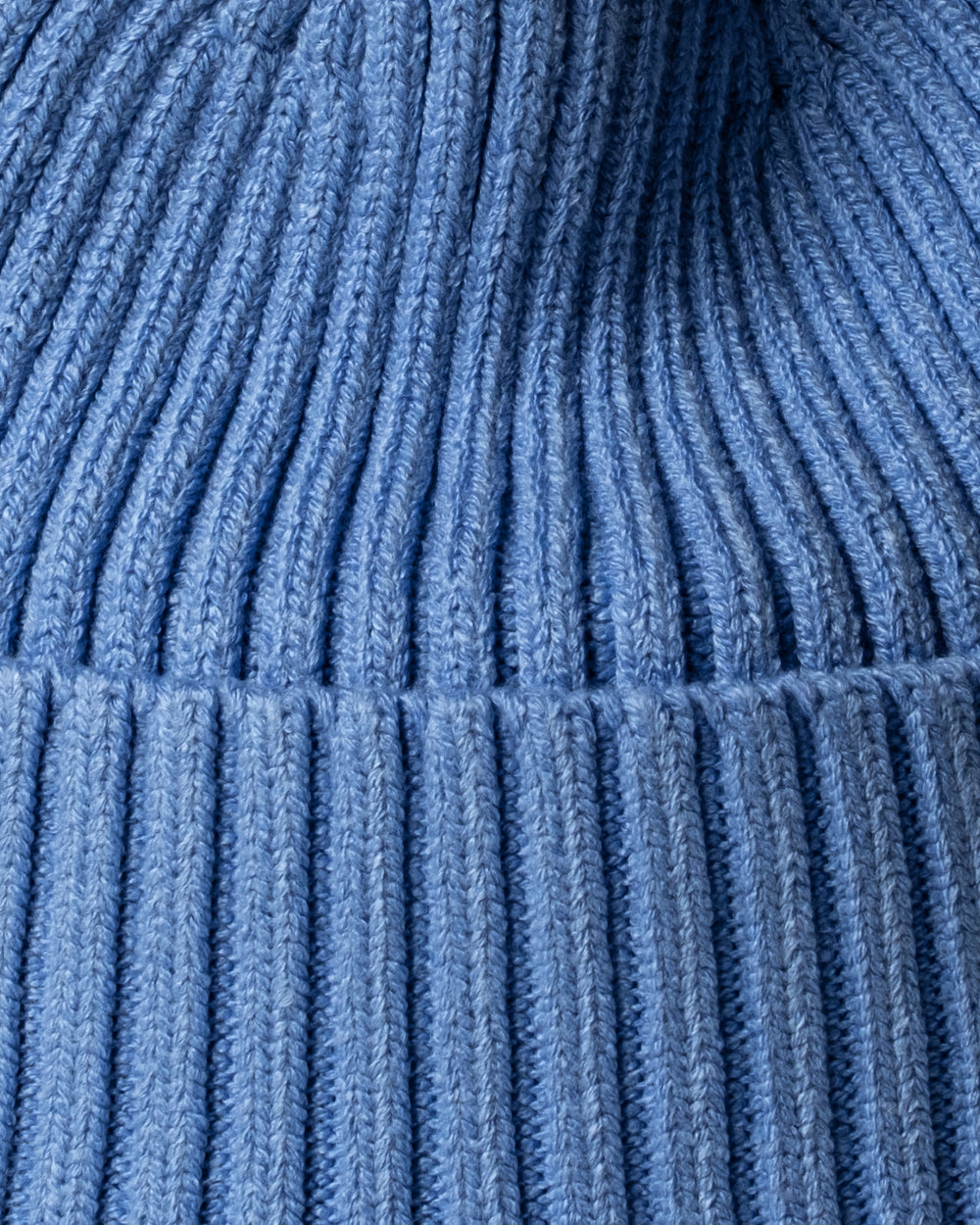 Close view of Light Blue Classic Beanie