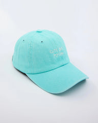 side view of Cute But Psycho Light Blue Washed Cap