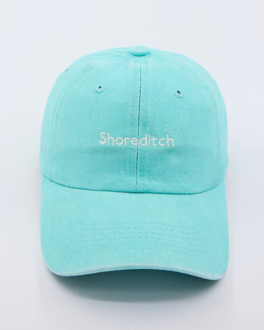 front view of Shoreditch Light Blue Washed Cap