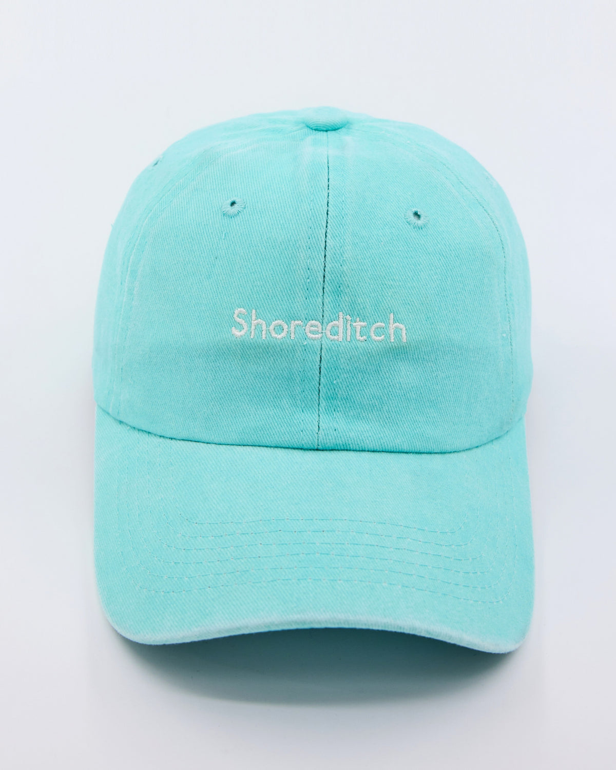 front view of Shoreditch Light Blue Washed Cap