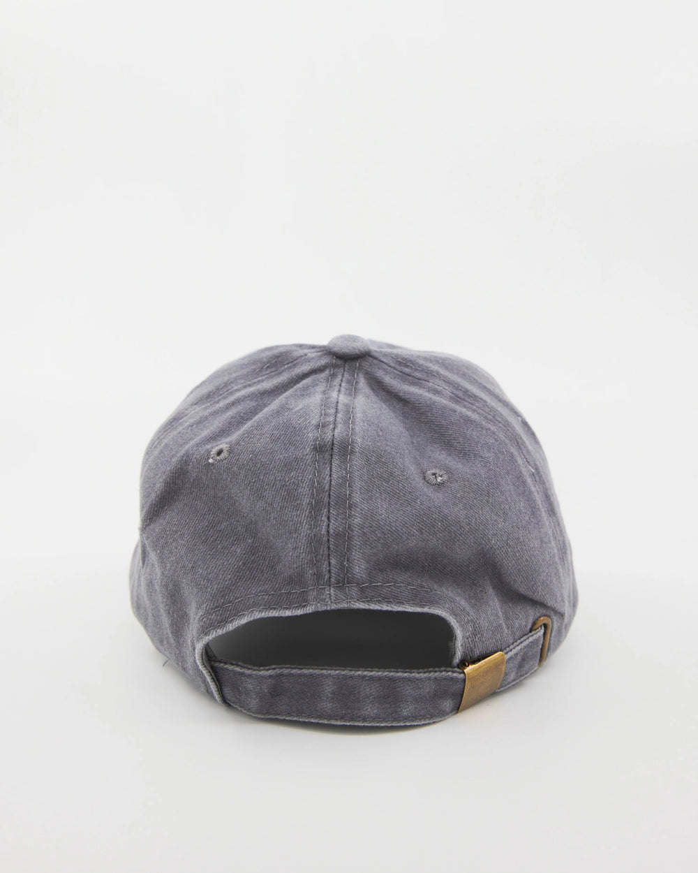 back side of Light Gray Washed Caps with Love Myself embroidered in white