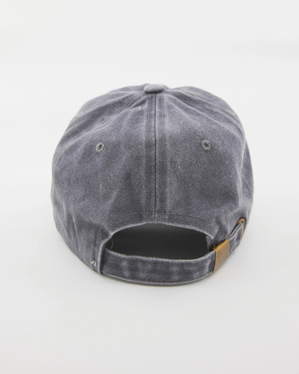 back view of Light Gray Love Myself Washed Caps 