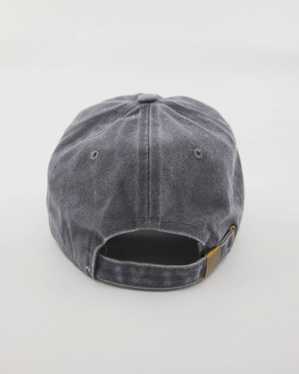 back view of Love You Bye Light Gray Washed Cap