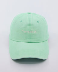 front view of Shoreditch Light Green Washed Cap