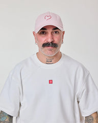 front view of Light Pink Love Myself Washed Cap