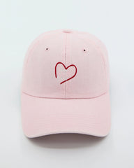 front view of Light Pink Love Myself Washed Cap