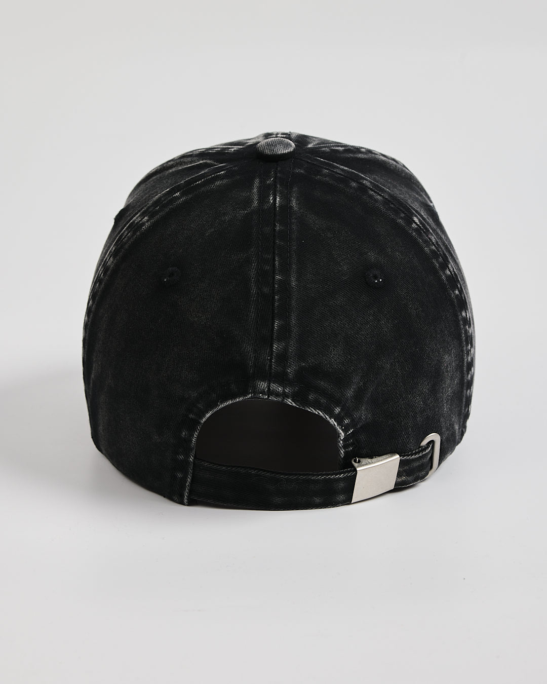 Back view of London Black Washed Cap