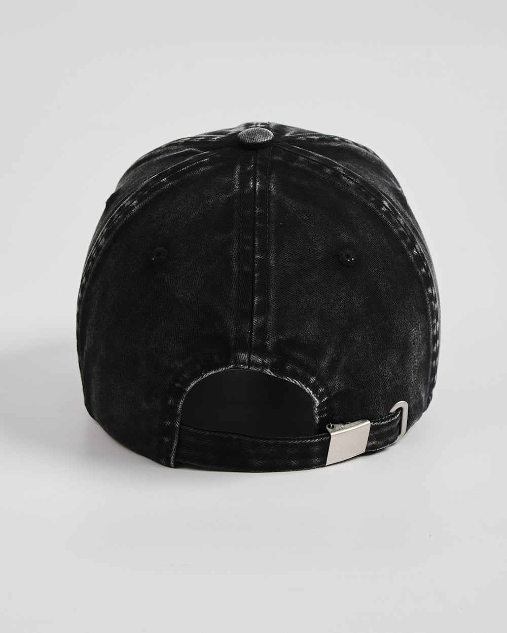 Back view of London Black Washed Cap