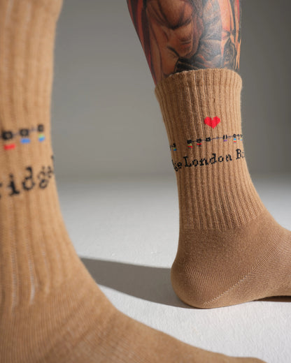 London Bridge Brown Socks