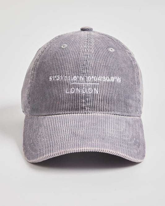 London Stone Grey Corduroy Cap