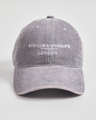 London Stone Grey Corduroy Cap